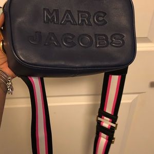 Marc Jacobs Flash Leather Crossbody in Indigo
